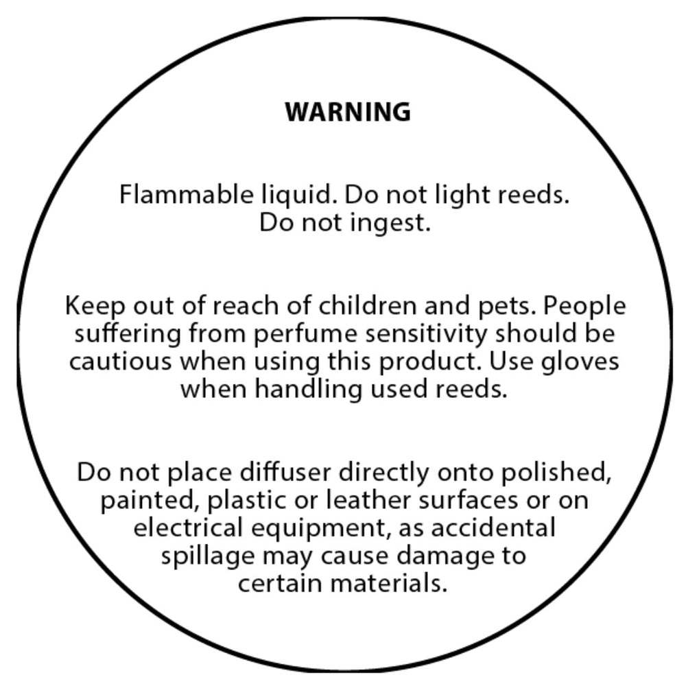 50mm Clear Diffuser Safety Label