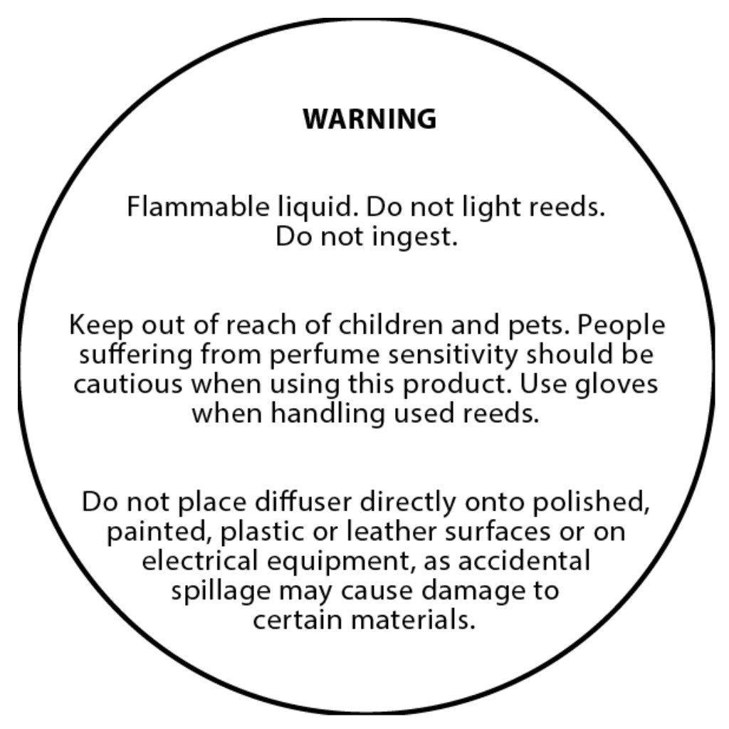 50mm Clear Diffuser Safety Label