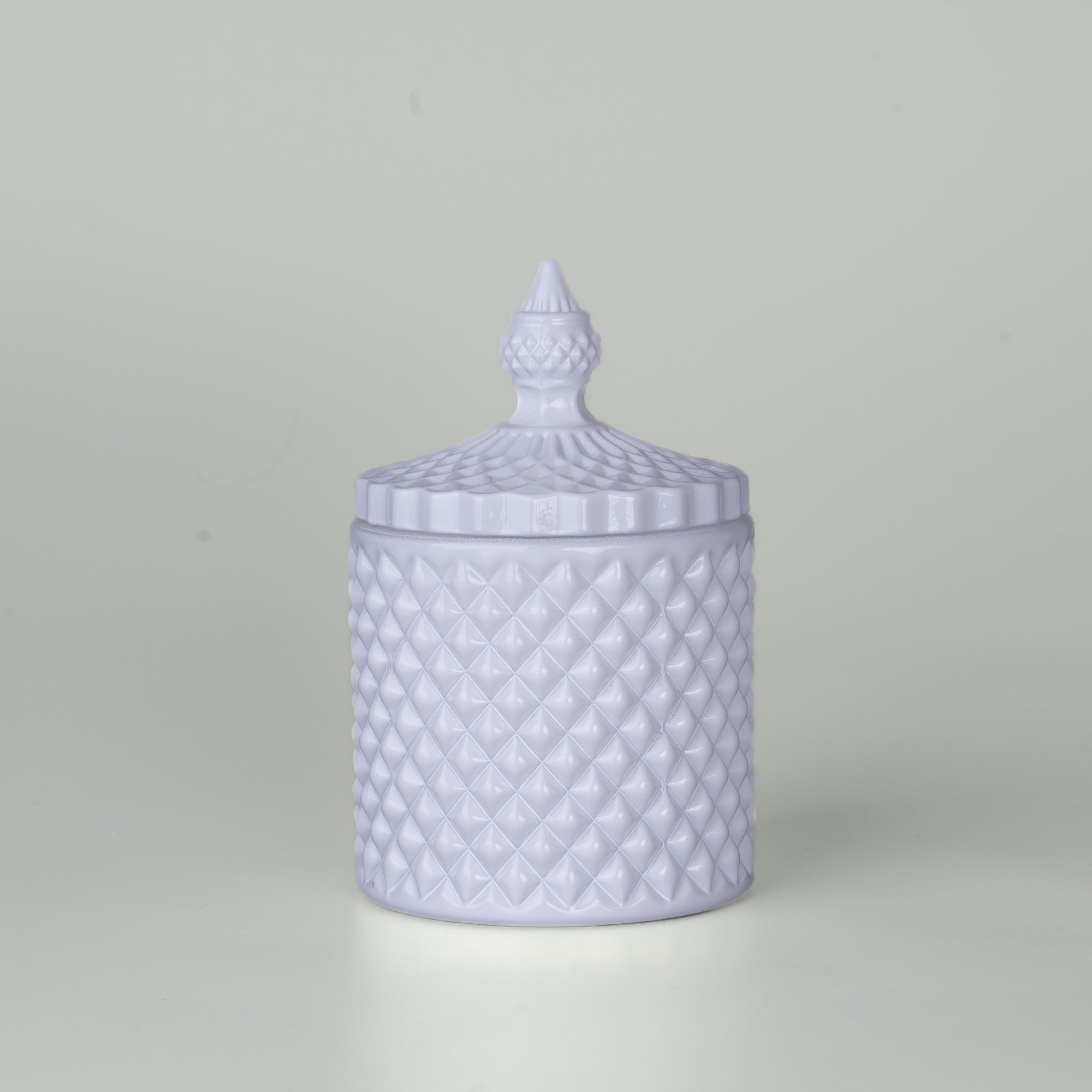 23cl White Gloss Geo Jar - Limited Edition