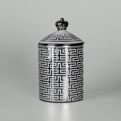 30cl White Crown Geo Ceramic Jar - Limited Edition