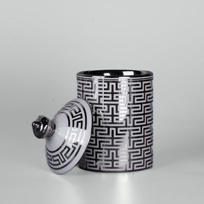 30cl White Crown Geo Ceramic Jar - Limited Edition