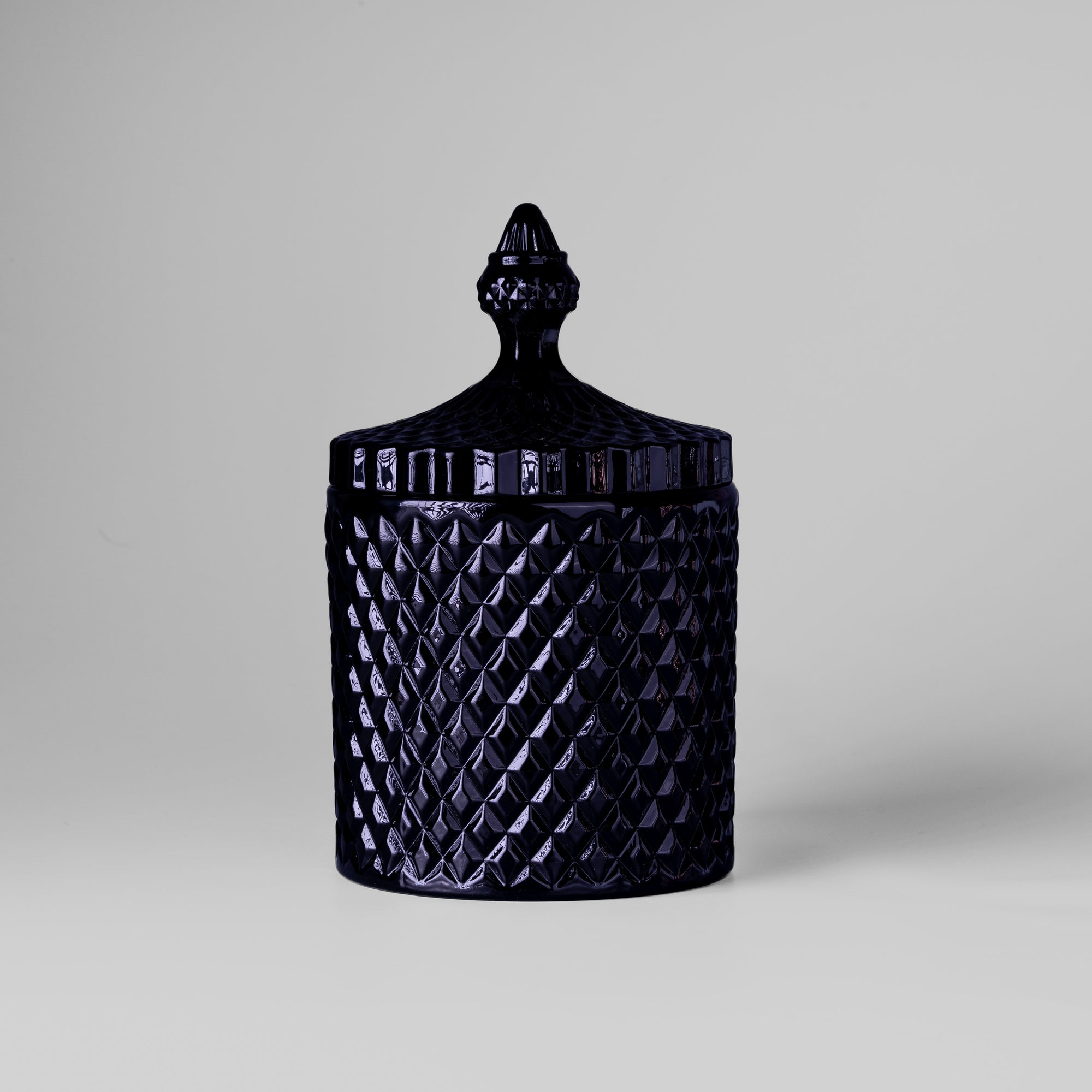 50cl Large High Gloss Black Geo Jar - Limited Edition