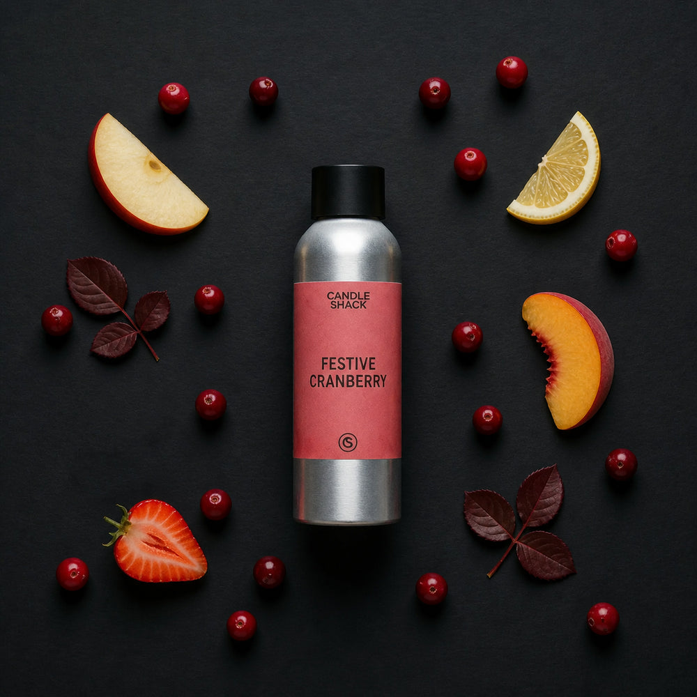 Festive Cranberry France Oil, Wintery and Christmassy scent with peach, citrus notes