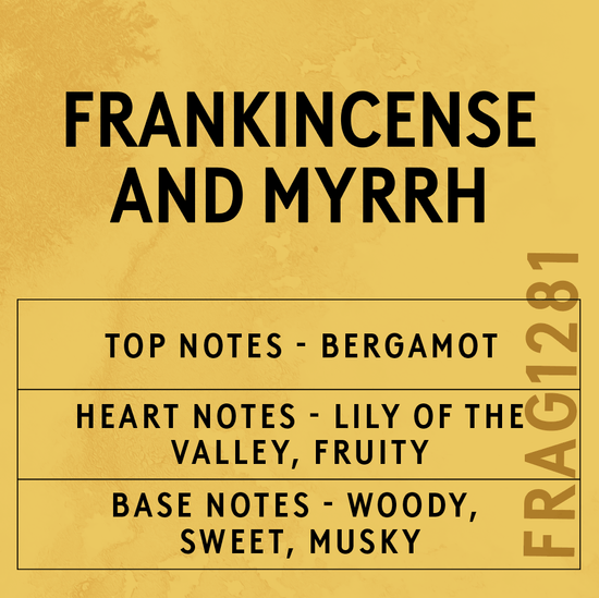 Frankincense & Myrrh Fragrance Oil Scent Card