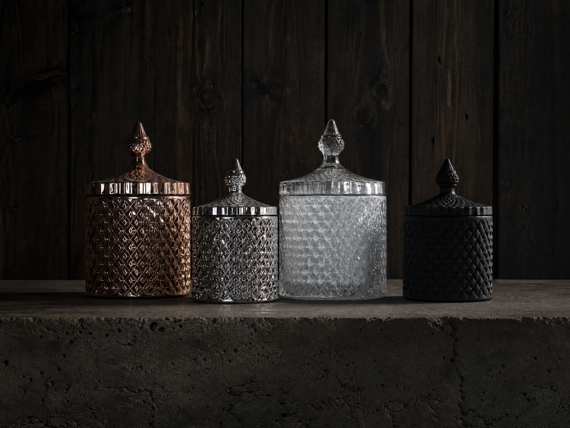 50cl Large Internally White Geo Jar - Limited Edition