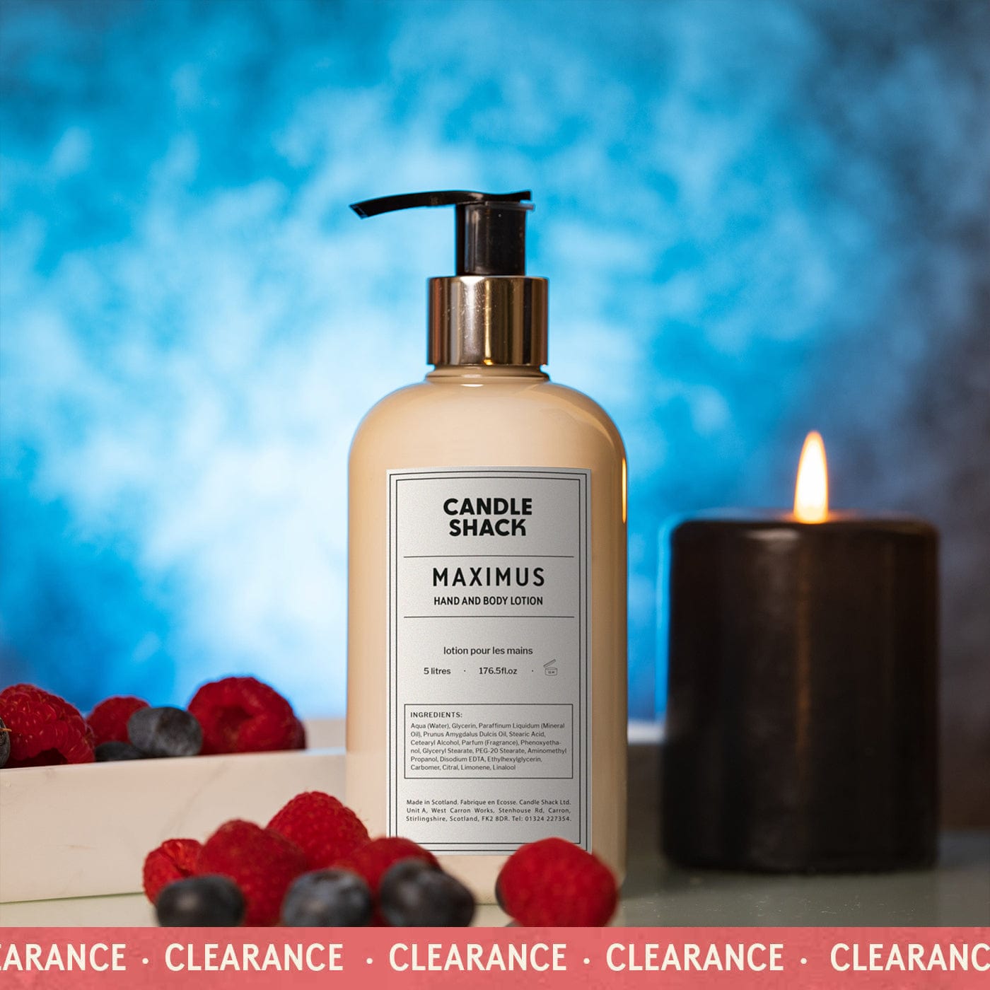 Hand & Body Lotion - Maximus Clearance Label