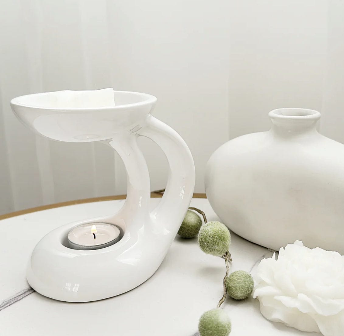 Wax Burner Bali - White