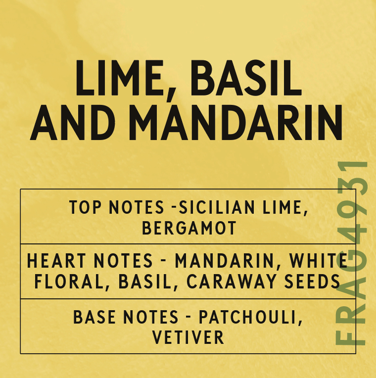 Lime, Basil & Mandarin Fragrance Oil (New Mod)