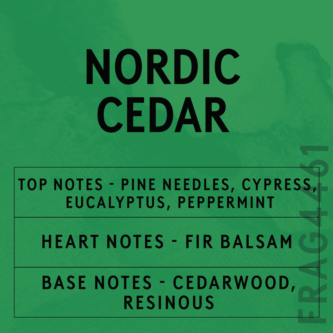 Nordic Cedar Fragrance Oil Scent Card