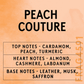 Scent notes of the fragrance Peach Couture