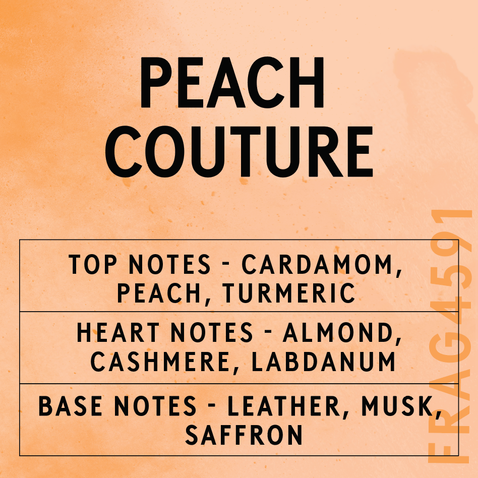 Peach Couture Fragrance Oil Scent Card