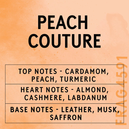 Peach Couture Fragrance Oil Scent Card