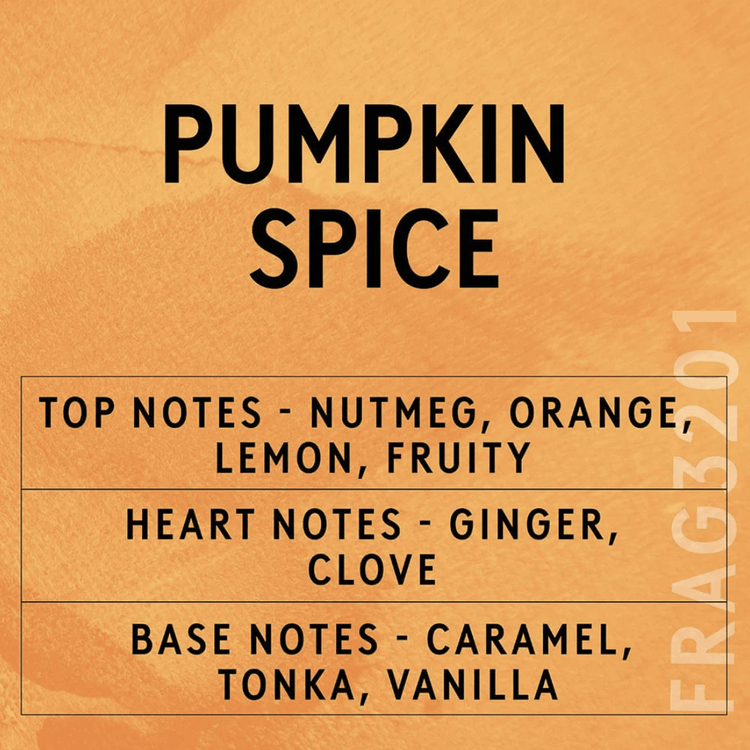 Pumpkin Spice Fragrance Oil Scent Card