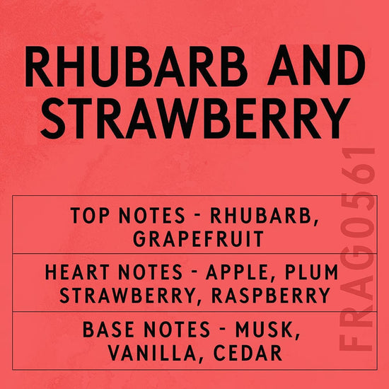 Rhubarb & Strawberry Fragrance Oil Scent Card