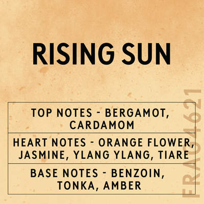 Scent notes of the Rising Sun fragrance oil
