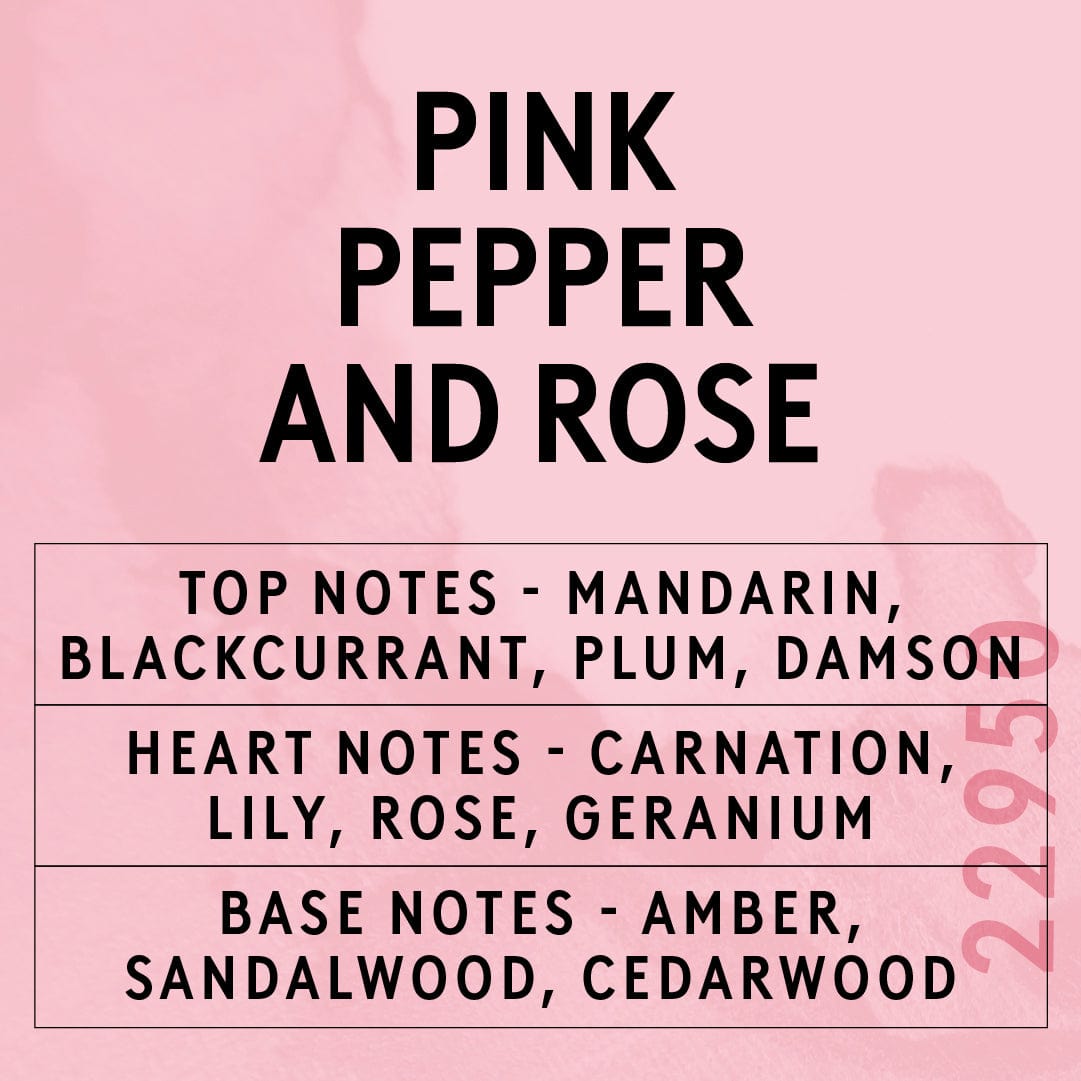Pink Pepper & Rose Scent Card