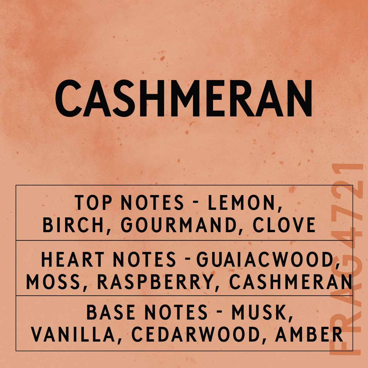 Cashmeran Fragrance Scent Card