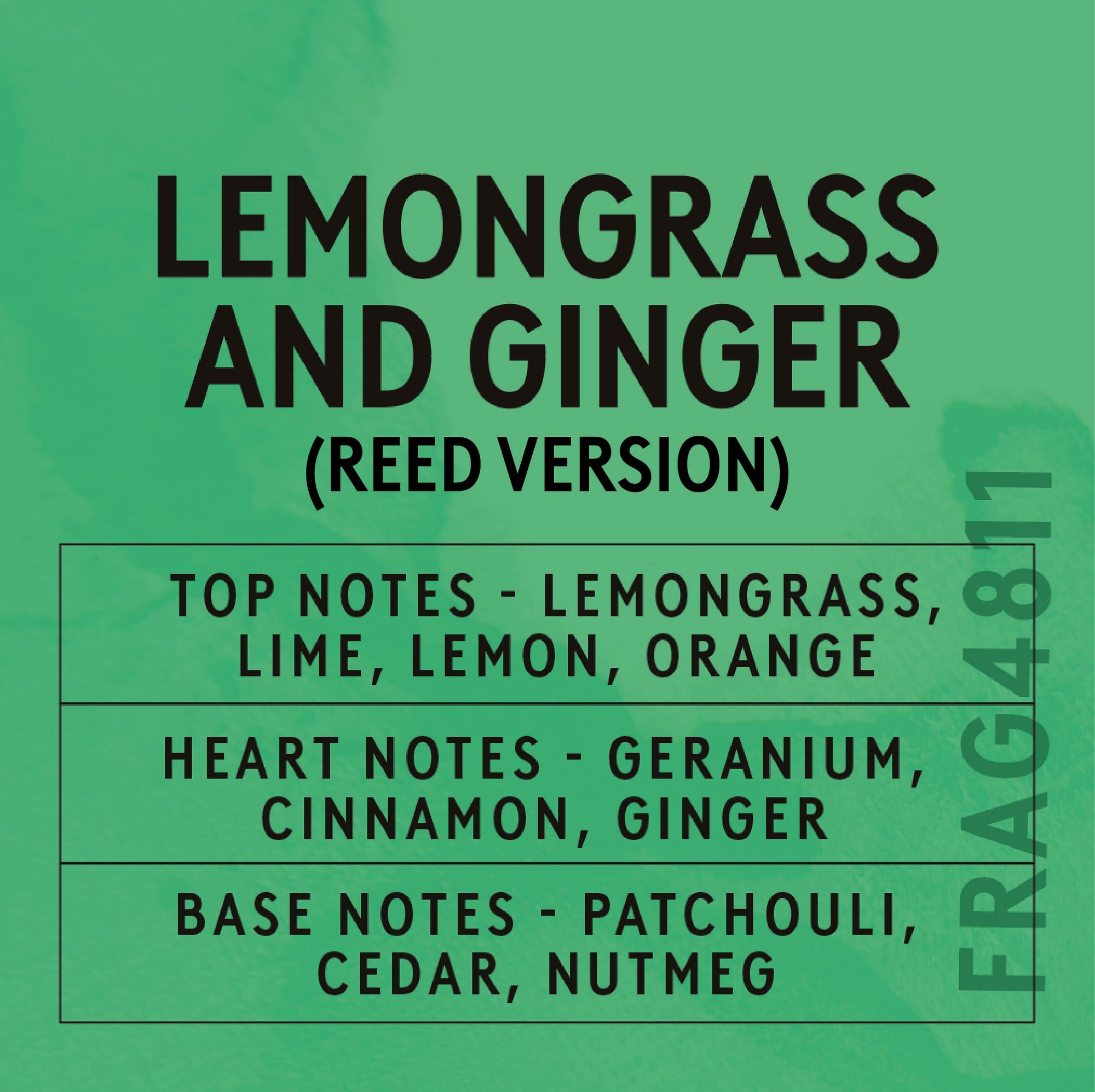 Lemongrass & Ginger Reed Fragrance Oil – Candle Shack