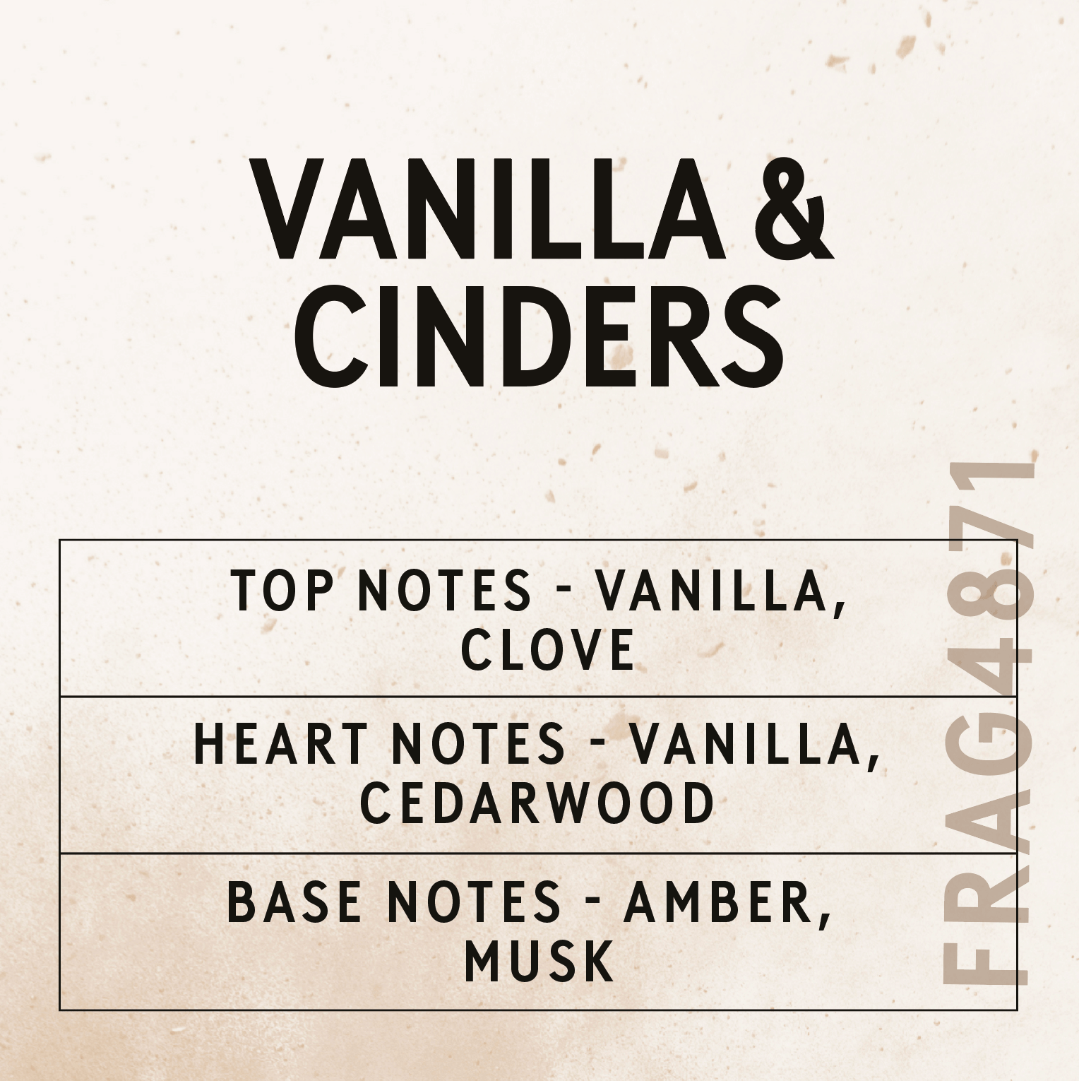Vanilla & Cinders Fragrance Oil