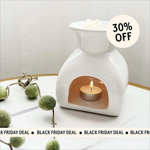 Wax Burner Mia - White