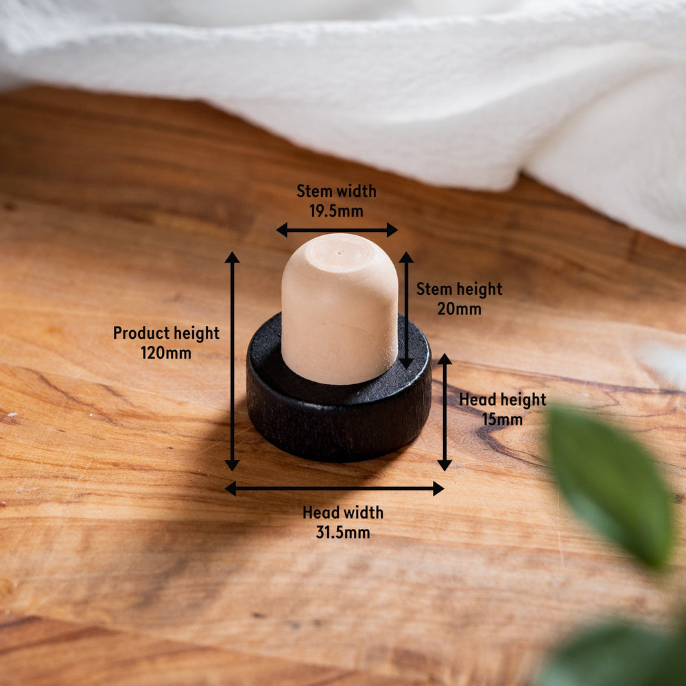 Black diffuser plugs for 200ml diffuser bottles, box of 6