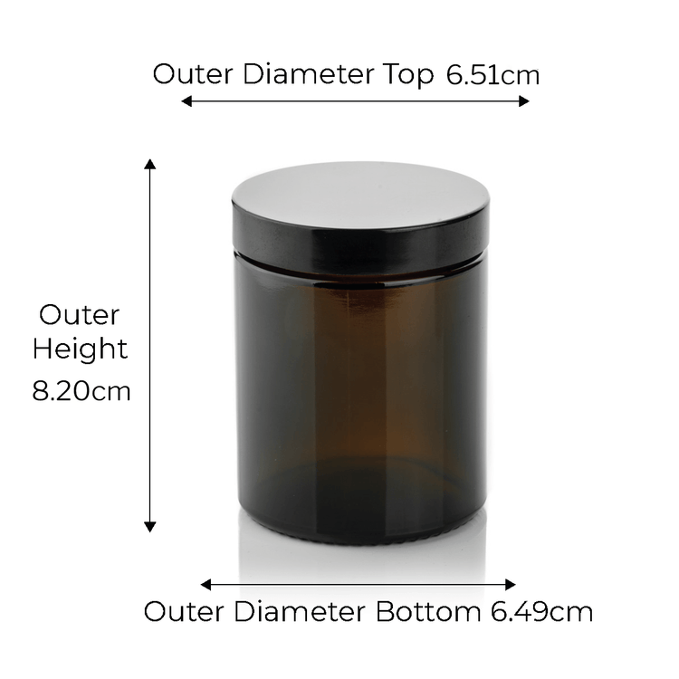 Amber 150g jar with urea lid