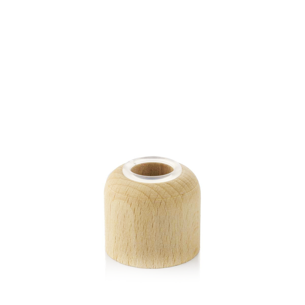 Wooden Cap 28/410 neck with EPE wadding in Beech - Pack of 6