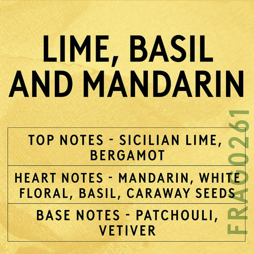 Lime, Basil & Mandarin Scent Card