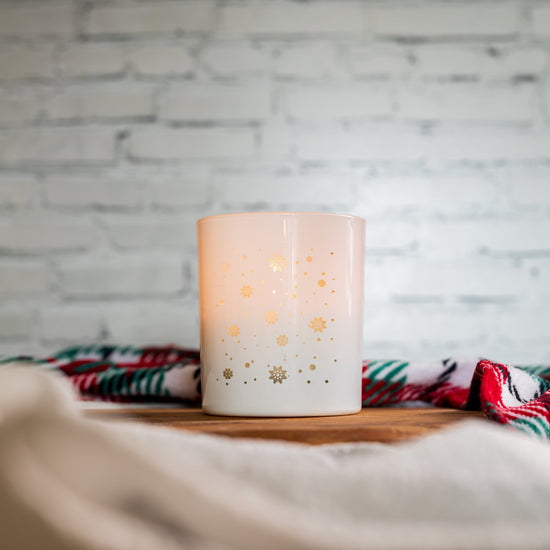 Winterful Life - Gloss White 30cl Lotti Christmas Candle Jar