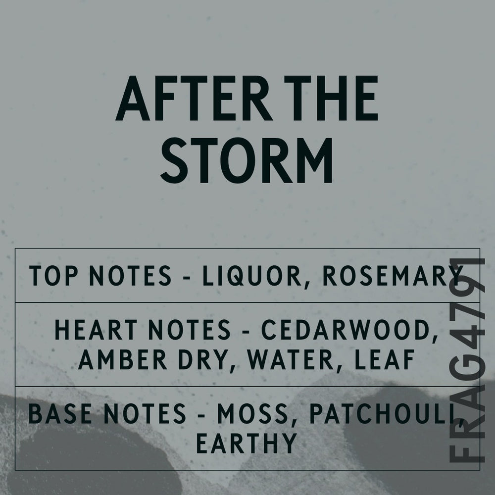 After The Storm Fragrance Oil scent card (English)