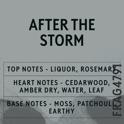 After The Storm Fragrance Oil scent card (English)