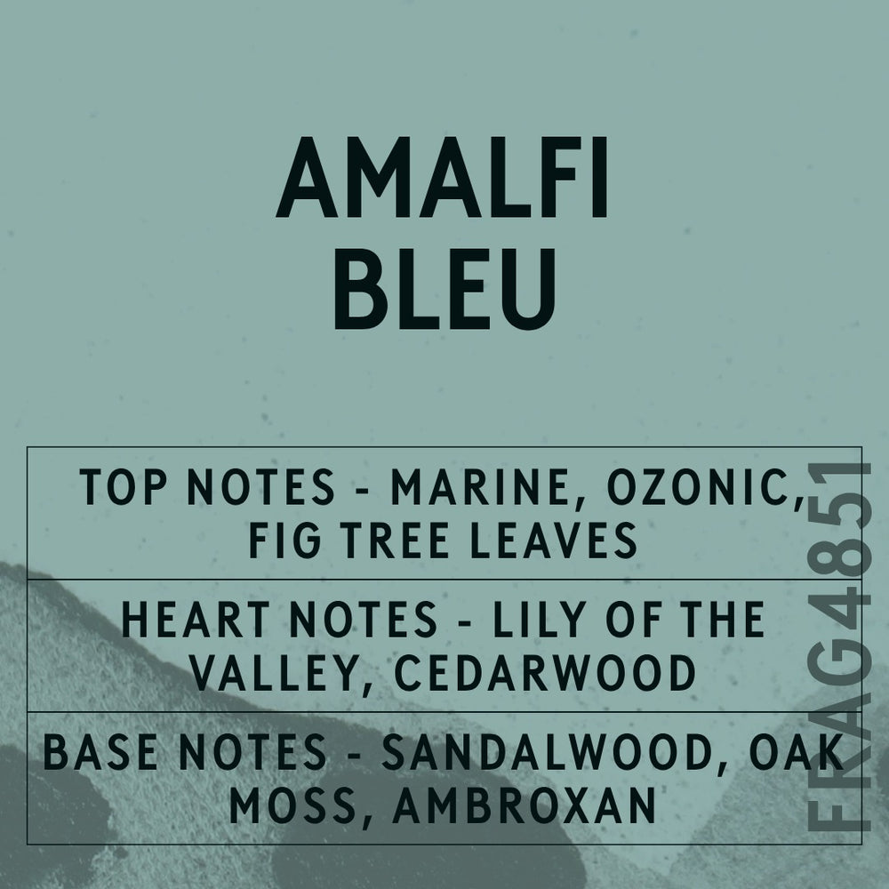 Amalfi Bleu Fragrance Oil scent card (English)