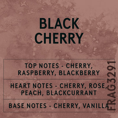 Black Cherry Fragrance Oil scent card (English)