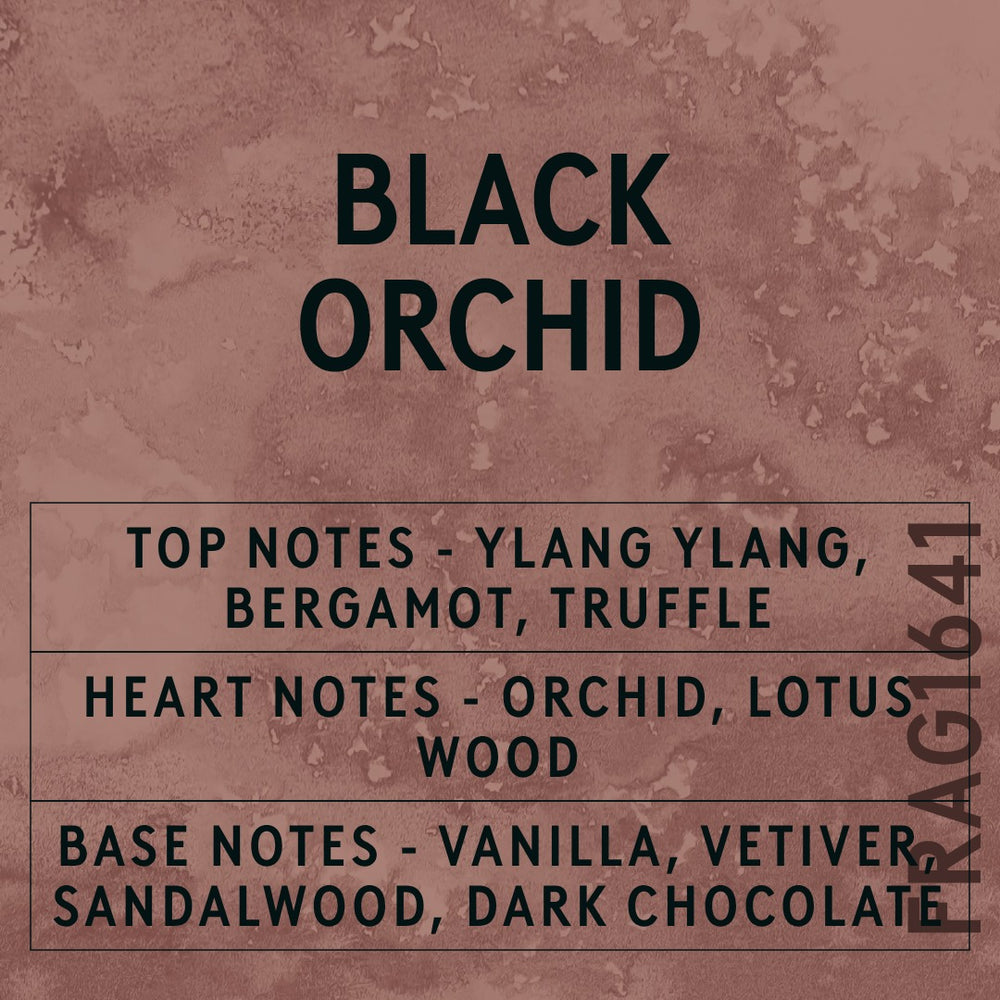 Black Orchid Fragrance Oil scent card (English)