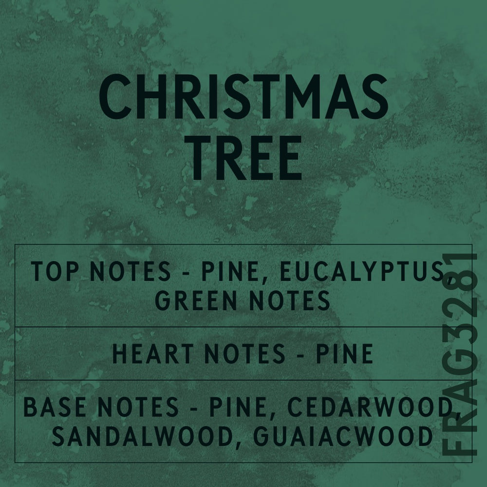 Christmas Tree Fragrance Oil scent card (English)