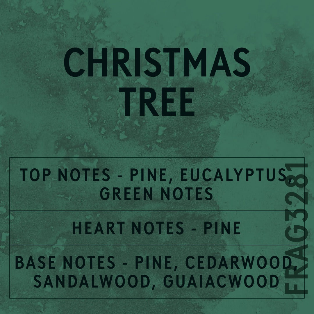 Christmas Tree Fragrance Oil scent card (English)