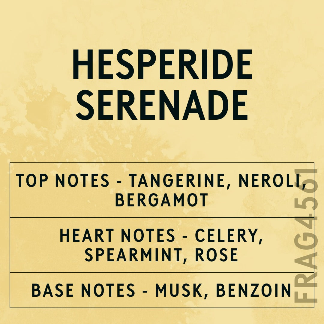 Hesperide Serenade Fragrance Oil scent card (English)