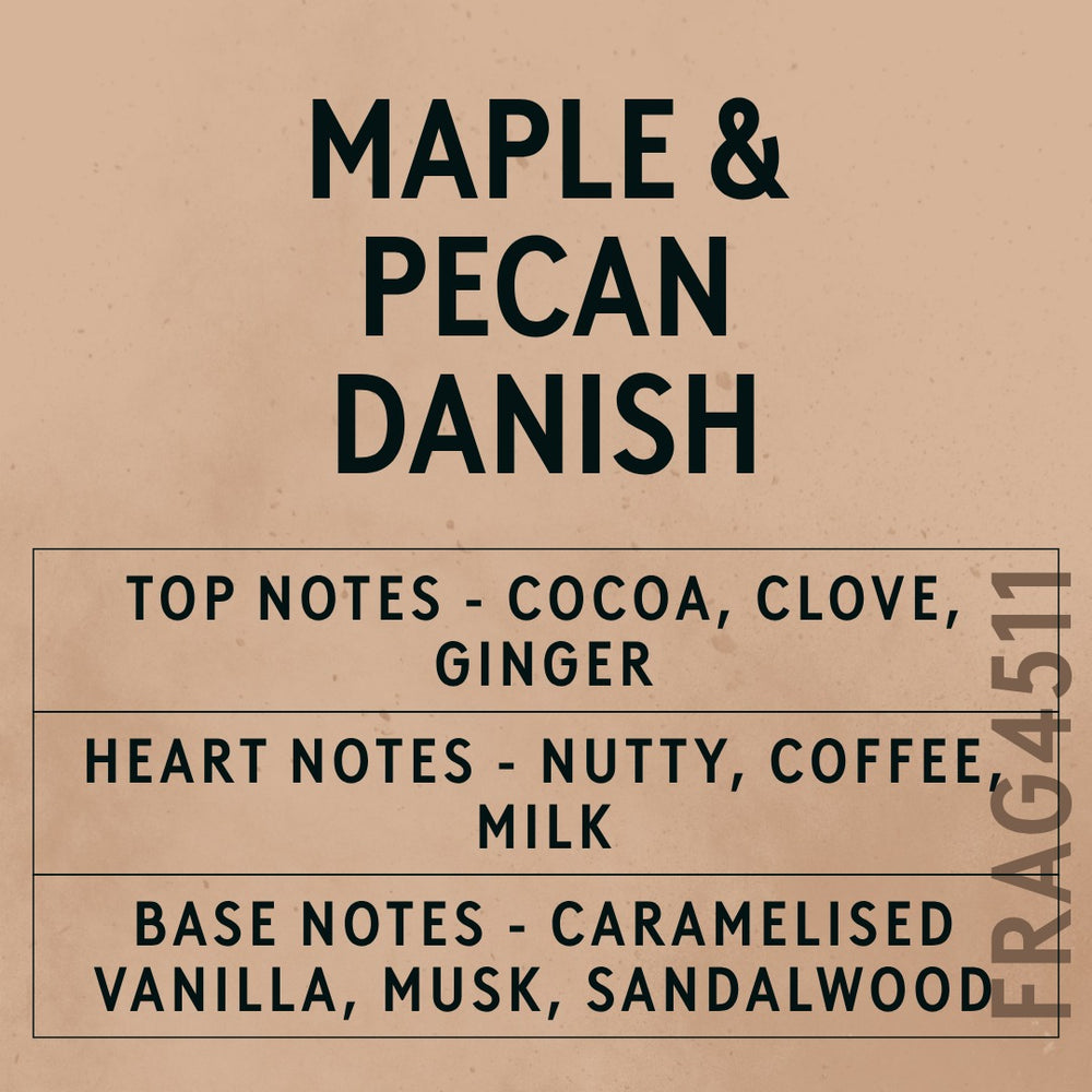 Maple & Pecan Danish Fragrance Oil scent card (English)