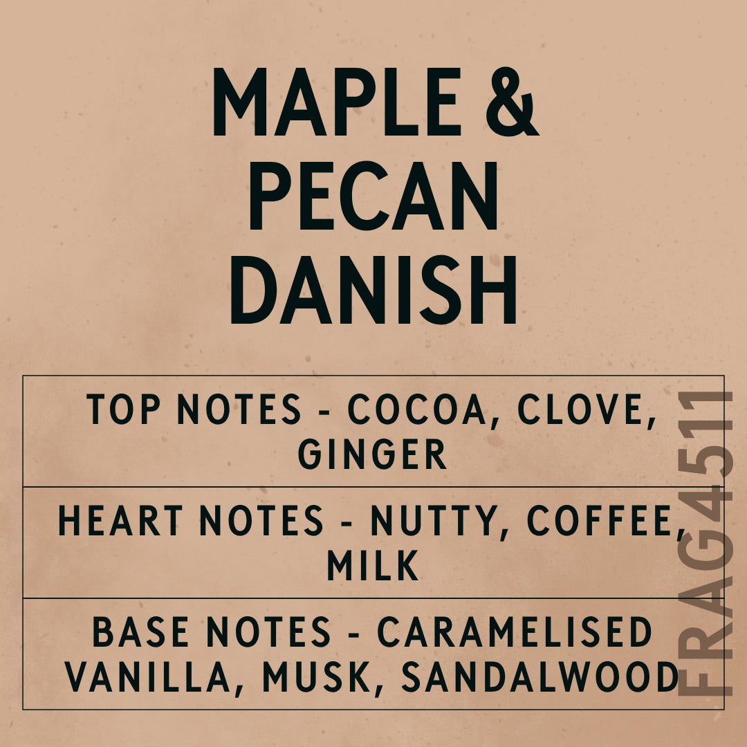 Maple & Pecan Danish Fragrance Oil scent card (English)