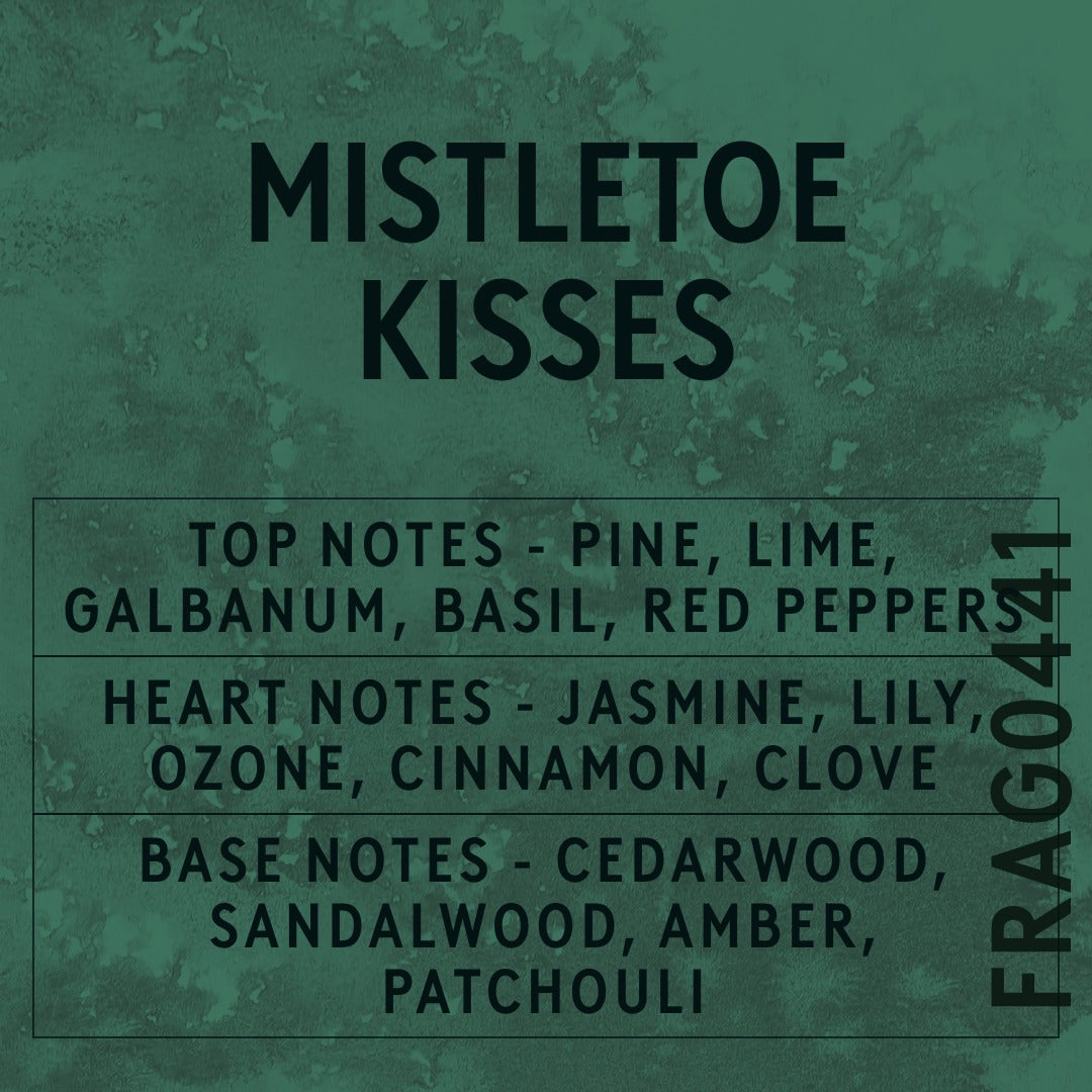 Mistletoe Kisses Fragrance Oil scent card (English)
