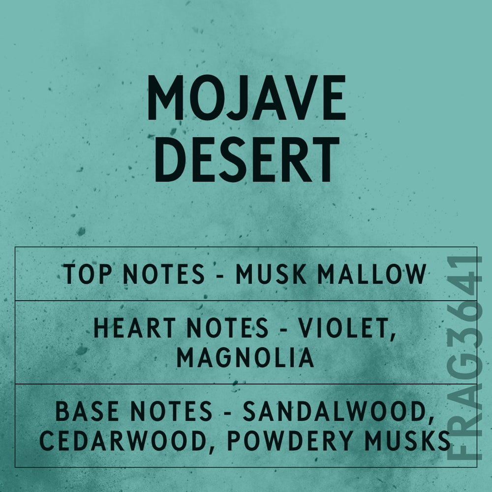 Mojave Desert Fragrance Oil scent card (English)