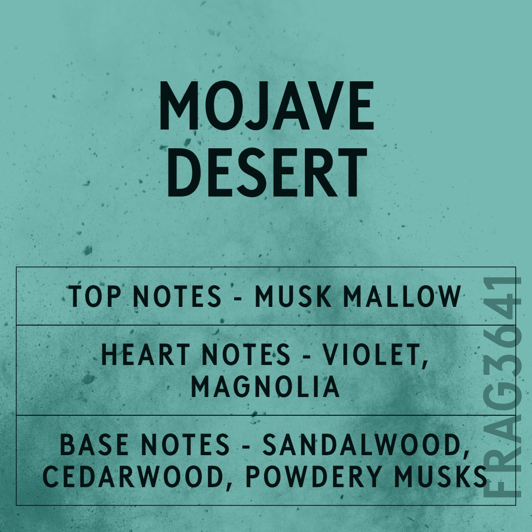 Mojave Desert Fragrance Oil scent card (English)