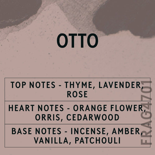 Otto Fragrance Oil scent card (English)