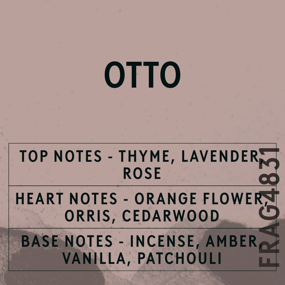Otto Reed Fragrance Oil scent card (English)