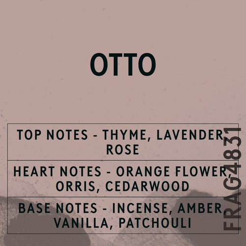 Otto Reed Fragrance Oil scent card (English)