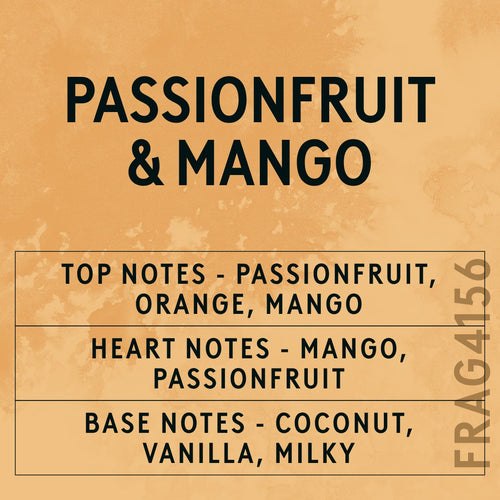 Passionfruit & Mango Fragrance Oil scent card (English)