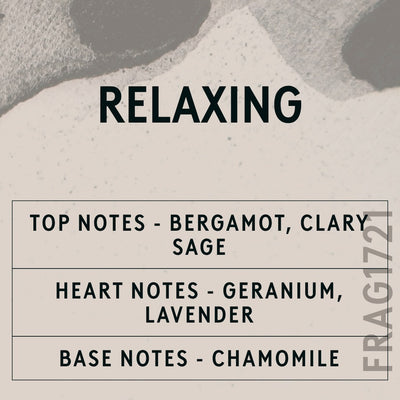 Relaxing Natural Oil scent card (English)