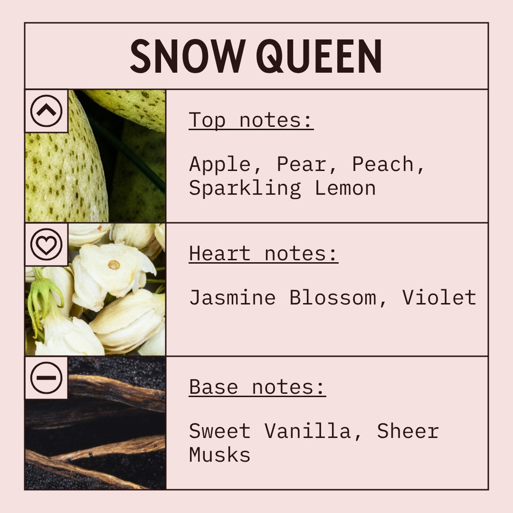 Snow Queen Fragrance Oil scent card (English)