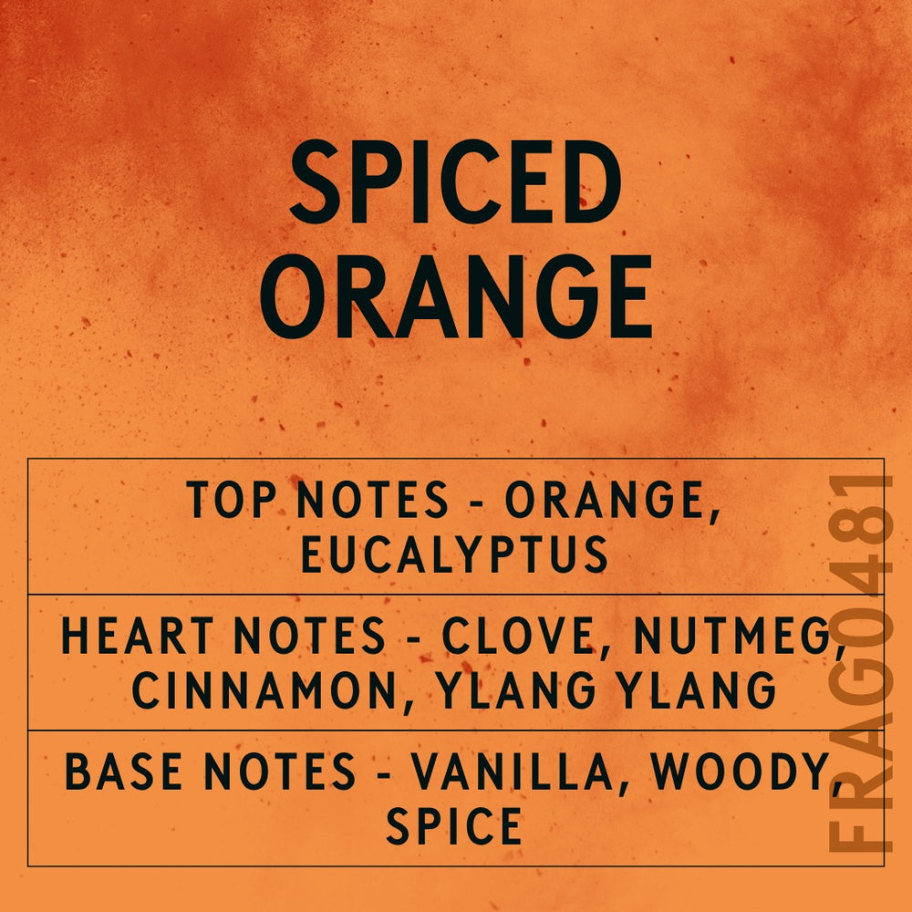 Spiced Orange Fragrance Oil scent card (English)