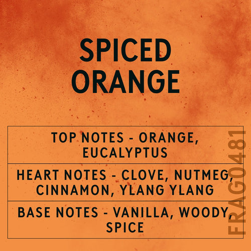 Spiced Orange Fragrance Oil scent card (English)